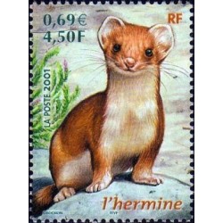 Timbre Yvert France No 3384 Hermine, série nature de France