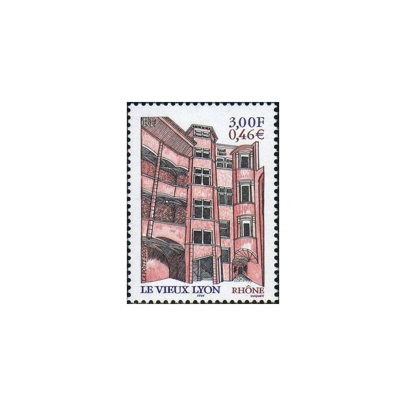 Timbre Yvert France No 3390 Le Vieux Lyon