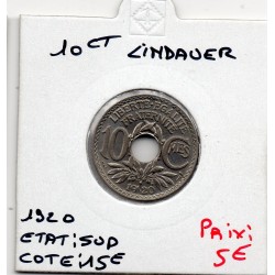 10 centimes Lindauer 1920 Sup, France pièce de monnaie