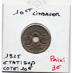 10 centimes Lindauer 1925 Paris Sup, France pièce de monnaie