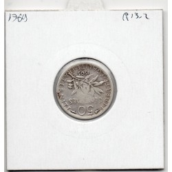 50 centimes Semeuse Argent 1905 TB-, France pièce de monnaie