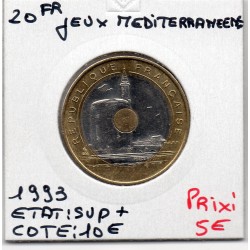 20 francs Jeux méditerranéens 1993 Sup+, France pièce de monnaie