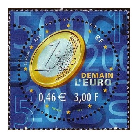 Timbre Yvert France No 3402 Demain l'Euro