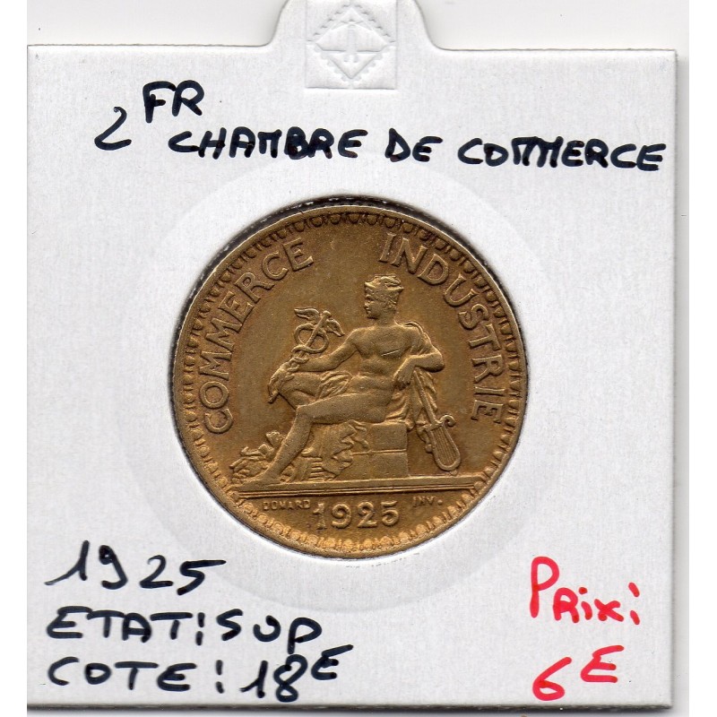 Bon pour 2 francs Commerce Industrie 1925 Sup, France pièce de monnaie