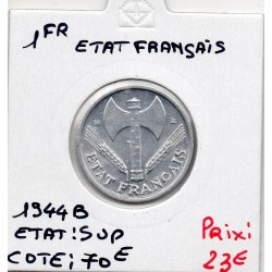 1 franc Francisque Bazor 1944 B Beaumont Sup, France pièce de monnaie