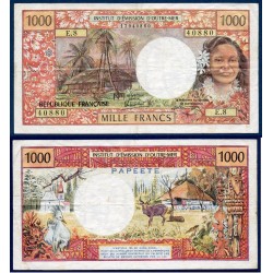 Tahiti Pick N°27d, TTB Billet de banque de 1000 Francs  1985