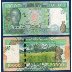 Guinée Pick N°42a, Billet de banque de 10000 Francs 2007