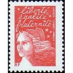 Timbre Yvert France No 3417 Marianne de Luquet sans valeur rf rouge