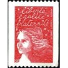 Timbre Yvert  France No 3418 Marianne de Luquet sans valeur rf rouge, issu de roulette