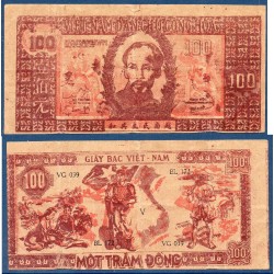 Viet-Nam Nord Pick N°28b, TTB Billet de banque de 100 dong 1948