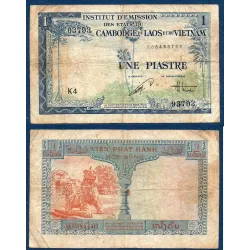 Indochine Pick N°105, B Billet de banque de 1 piastre 1954
