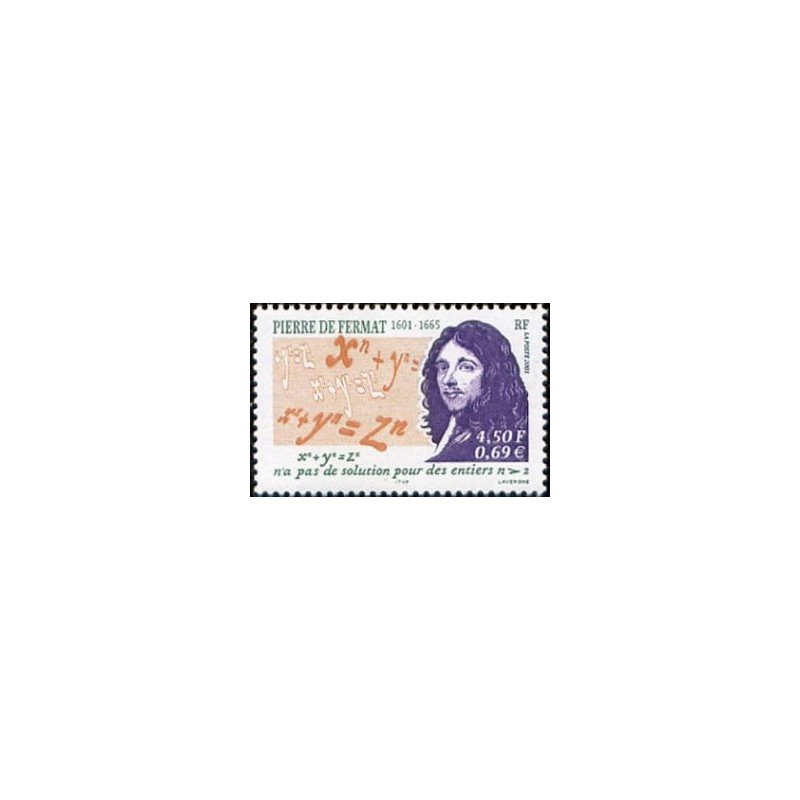 Timbre Yvert France No 3420 Pierre de Fermat