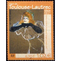 Timbre Yvert France No 3421 Henri Toulouse Lautrec