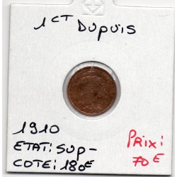 1 centime Dupuis 1910 Sup-, France pièce de monnaie