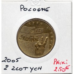 Pologne 2 Zlote Solidarnosk 2005 Sup, KM 565 pièce de monnaie