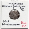 Espagne Valence Philippe IV Dieciocheno 1651 TTB , KM 15 pièce de monnaie