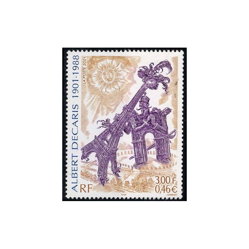 Timbre Yvert France No 3435 Albert Decaris