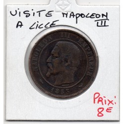 10 centimes visite de napoléon à Lille 1853 pièce de monnaie