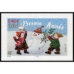 Timbre Yvert France No 3439 Bonne année, issu de carnet autoadhésif