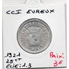 25 centimes Evreux de la chambre de commerce 1921 pièce de monnaie