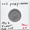 5 centimes Perpignan de la chambre de commerce 1921 pièce de monnaie