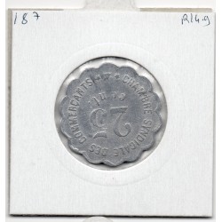 25 centimes Perpignan de la chambre de commerce 1917 pièce de monnaie