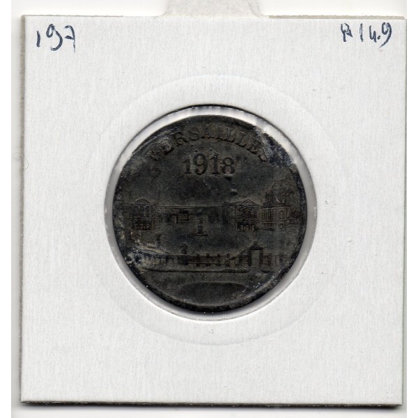 25 centimes Versailles groupes commerciaux 1918 monnaie de nécessité