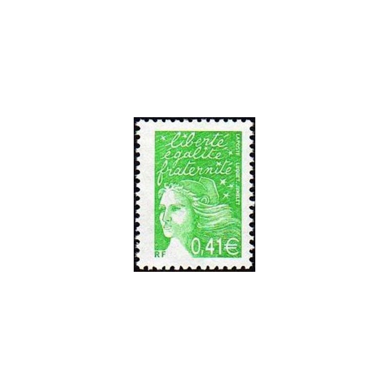 Timbre Yvert France No 3448 Marianne de Luquet 0.41€ vert