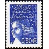 Timbre Yvert France No 3449 Marianne de Luquet 0.50€ bleu nuit