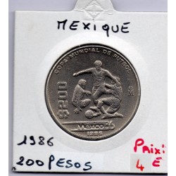 Mexique 200 Pesos 1986 Sup, KM 525 pièce de monnaie