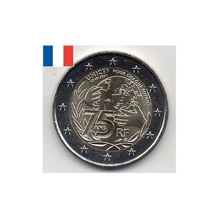 France 2021 - 2 euro commémorative UNICEF