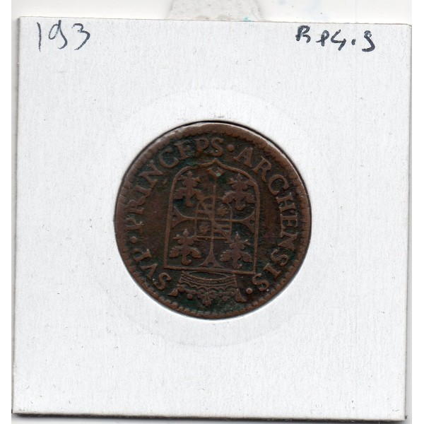 Ardennes, Principauté Arches Charleville,Charle 1er de Gonzague, (1609) Liard au buste large