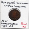 Principauté des Dombes, Gaston d'Orleans (1642) Double Tournois Type 16