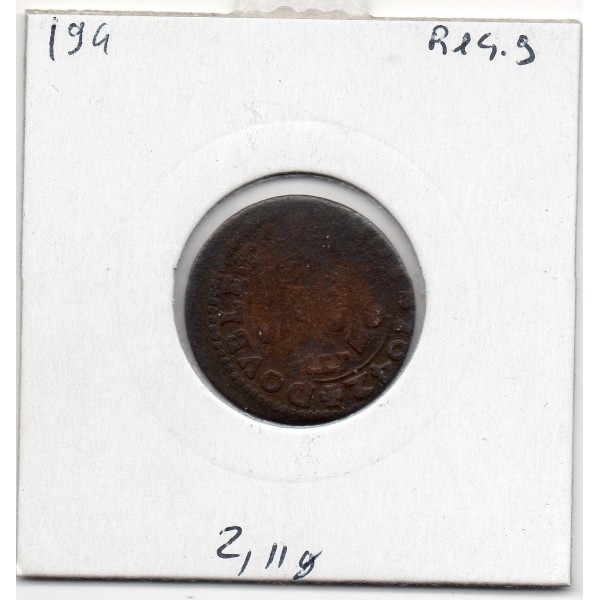 Principauté des Dombes, Gaston d'Orleans (1642) Double Tournois Type 16