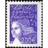 Timbre Yvert France No 3457 Marianne de Luquet 2€ violet