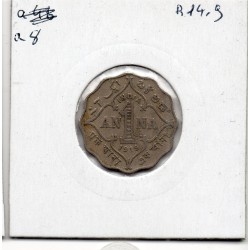 Inde Britannique 1 anna 1919, TTB- KM 513 pièce de monnaie