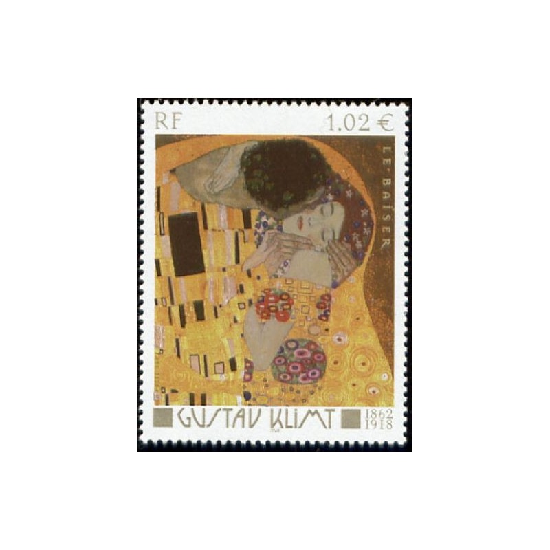 Timbre Yvert France No 3461 Le baiser de Gustave Klimt