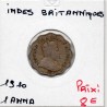 Inde Britannique 1 anna 1910 TB+, KM 504 pièce de monnaie