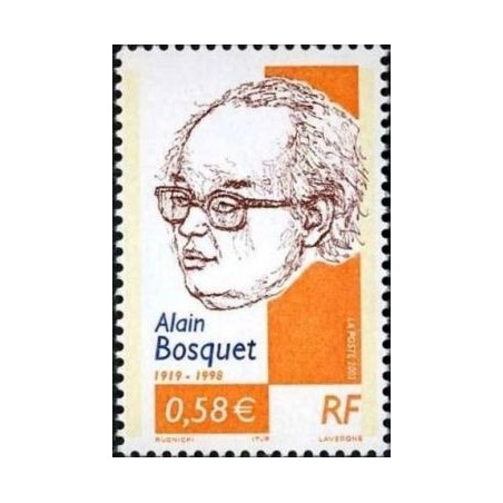 Timbre Yvert France No 3462 Alain Bosquet