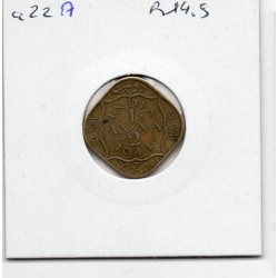 Inde Britannique 1/2 anna 1944 TTB, KM 534b pièce de monnaie