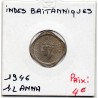 Inde Britannique 1/2 anna 1946 Calcutta Sup+, KM 535 pièce de monnaie