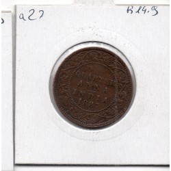 Inde Britannique 1/4 anna 1887 TTB+, KM 486 pièce de monnaie