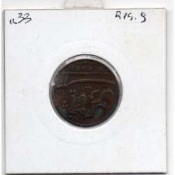 Inde Britannique Madras 5 cash 1803 TB bend, KM 316 pièce de monnaie