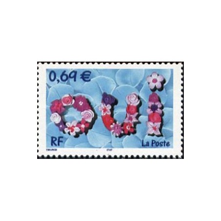 Timbre Yvert France No 3465 mariages oui