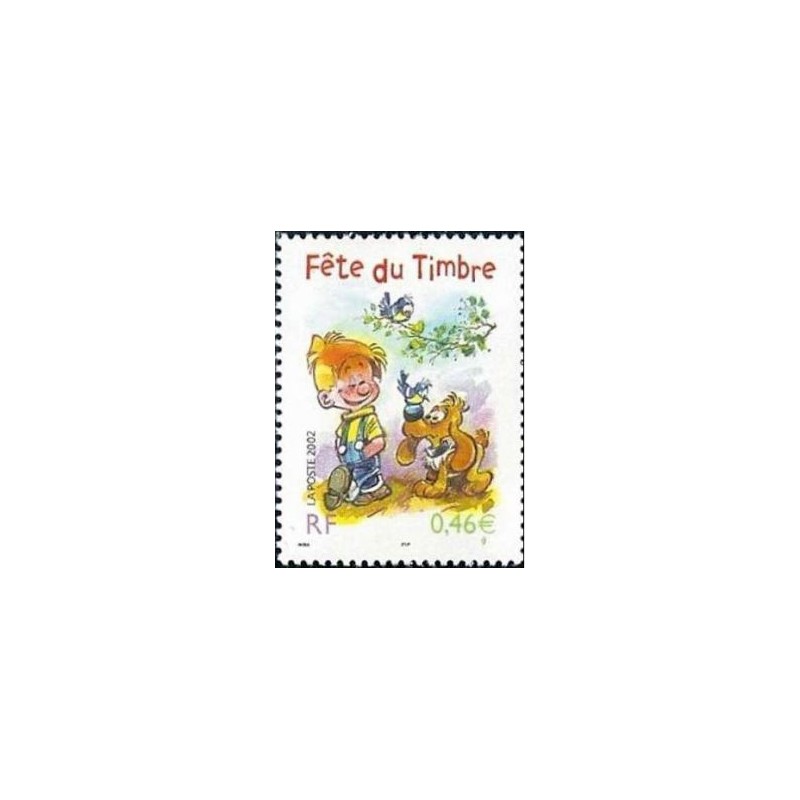 Timbre Yvert France No 3467 Fete du timbre, boule et bill 0.46€ issu de feuille