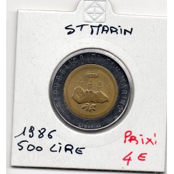 Saint Marin 500 lire 1986 Sup+, KM 195 pièce de monnaie