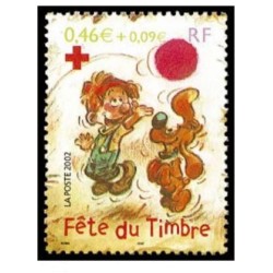 Timbre Yvert France No 3469   Fete du timbre, boule et bill   0.46€ +0.09€ issu du bloc feuillet 46