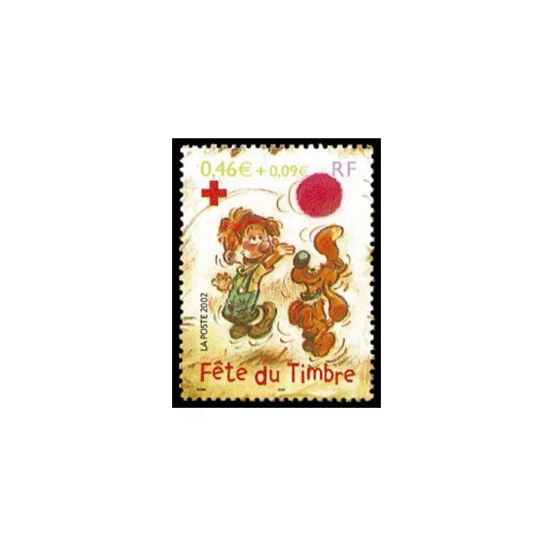 Timbre Yvert France No 3469   Fete du timbre, boule et bill   0.46€ +0.09€ issu du bloc feuillet 46