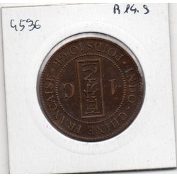 Indochine 1 cent 1892 TTB+, Lec 43 pièce de monnaie