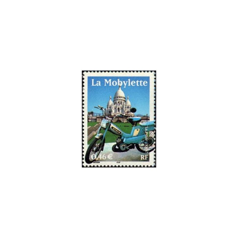 Timbre Yvert France No 3472 Le siècle au fil du timbre, transports la mobylette